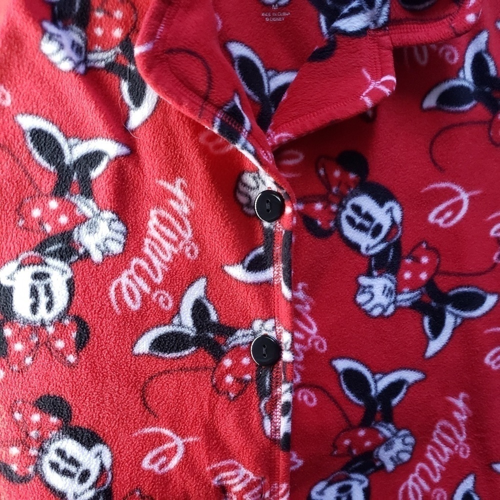 Disney minnie red print PJ top - Picture 3 of 5